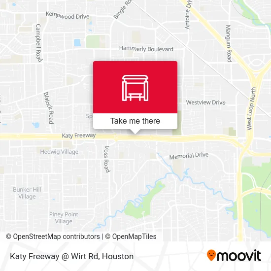 Katy Freeway @ Wirt Rd map