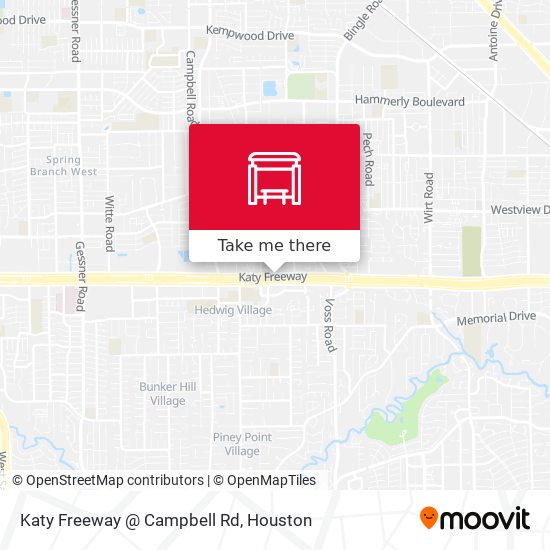 Mapa de Katy Freeway @ Campbell Rd