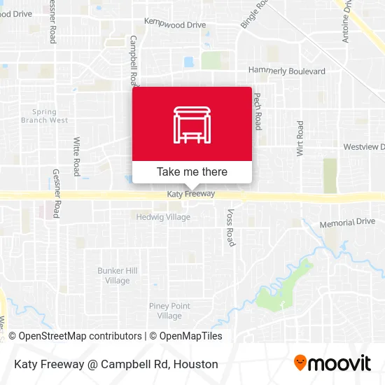 Mapa de Katy Freeway @ Campbell Rd