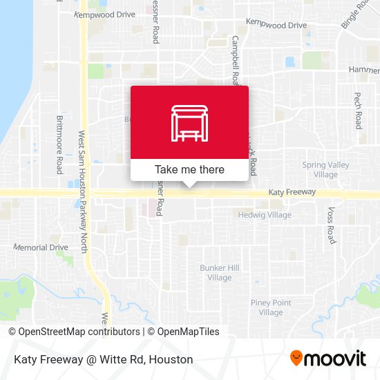 Katy Freeway @ Witte Rd map
