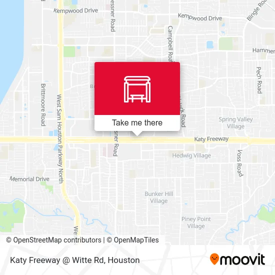 Katy Freeway @ Witte Rd map