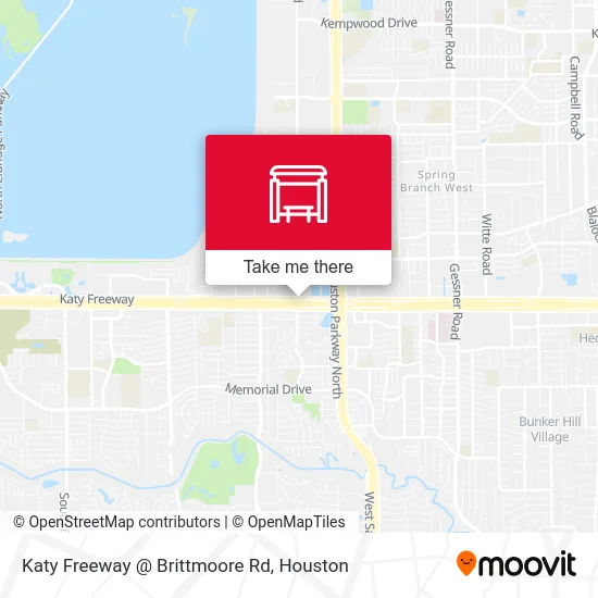 Mapa de Katy Freeway @ Brittmoore Rd