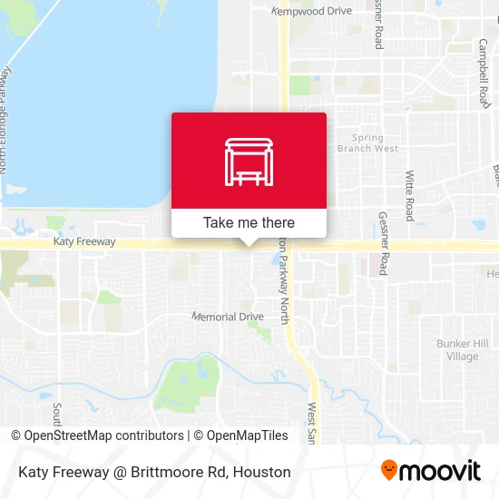 Mapa de Katy Freeway @ Brittmoore Rd