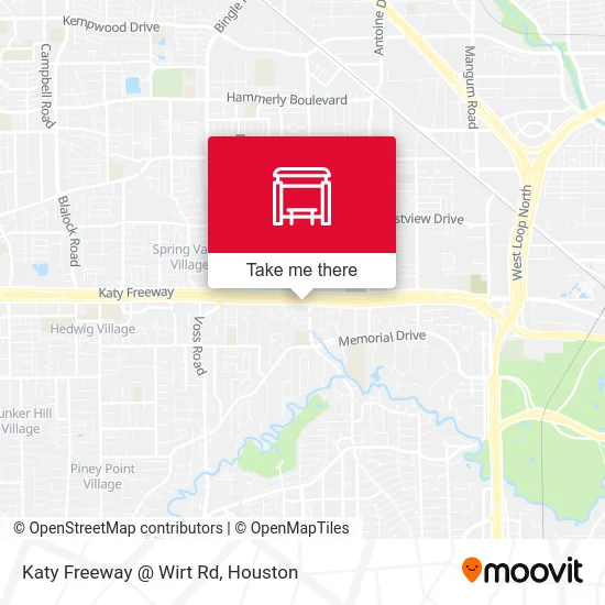 Katy Freeway @ Wirt Rd map