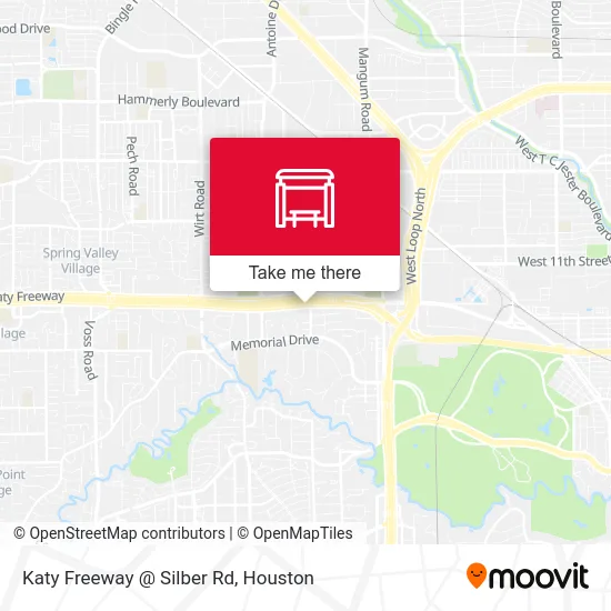 Katy Freeway @ Silber Rd map