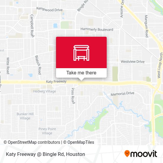 Katy Freeway @ Bingle Rd map