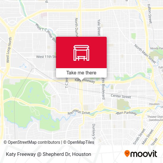 Katy Freeway @ Shepherd Dr map