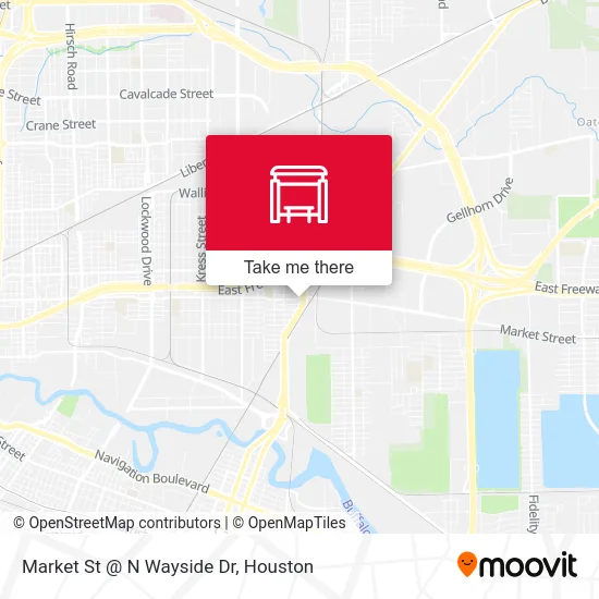 Market St @ N Wayside Dr map