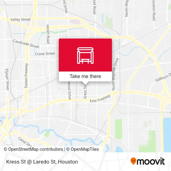Kress St @ Laredo St map