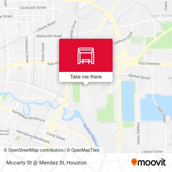Mccarty St @ Mendez St map
