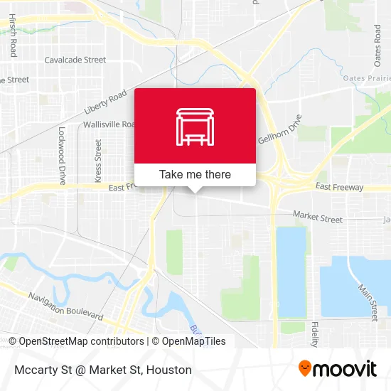 Mccarty St @ Market St map