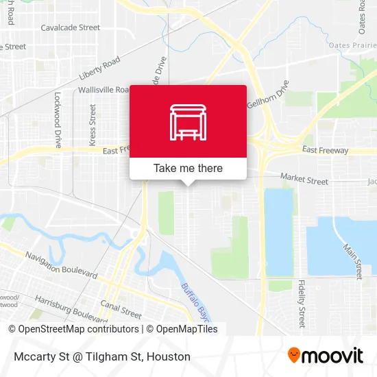 Mccarty St @ Tilgham St map