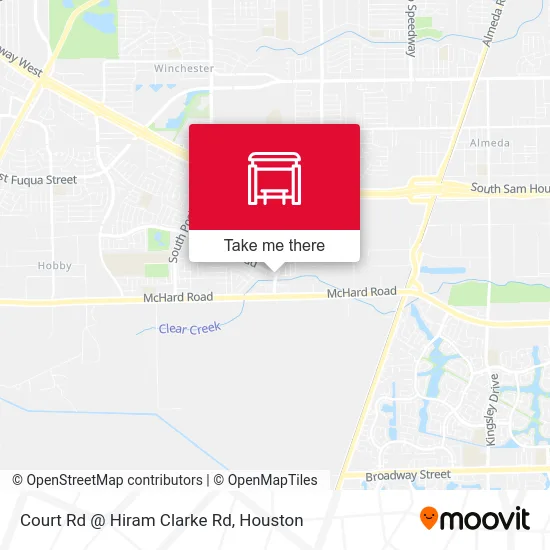 Court Rd @ Hiram Clarke Rd map