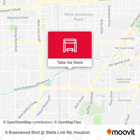 Mapa de S Braeswood Blvd @ Stella Link Rd