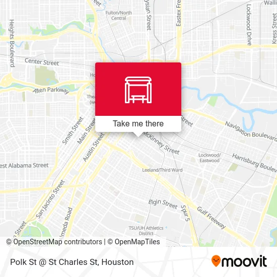 Polk St @ St Charles St map