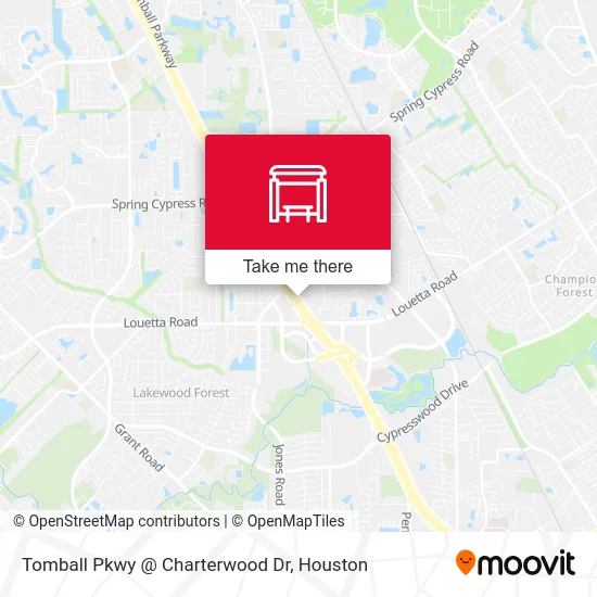 Tomball Pkwy @ Charterwood Dr map