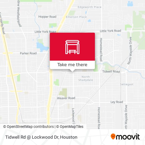 Tidwell Rd @ Lockwood Dr map