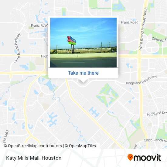 Mapa de Katy Mills Mall