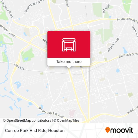 Conroe Park And Ride map