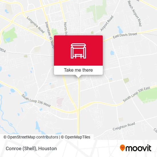 Conroe (Shell) map