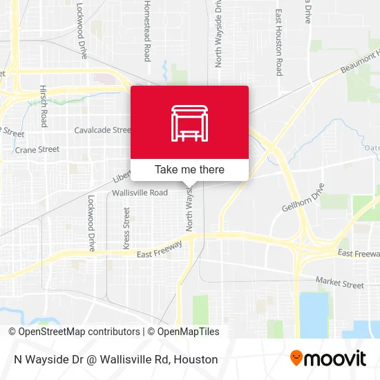 N Wayside Dr @ Wallisville Rd map