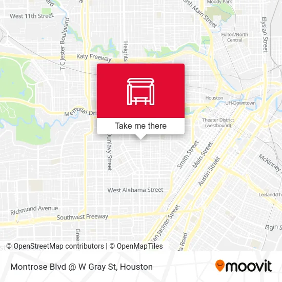 Mapa de Montrose Blvd @ W Gray St