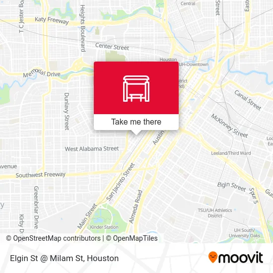 Mapa de Elgin St @ Milam St