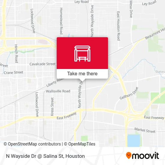 N Wayside Dr @ Salina St map