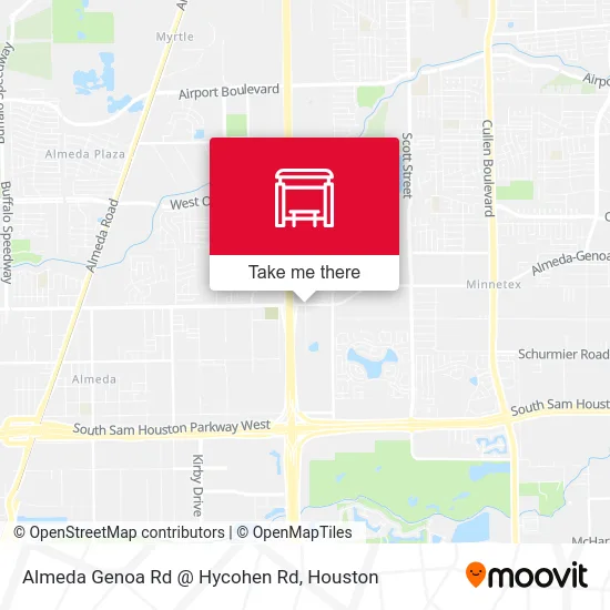 Almeda Genoa Rd @ Hycohen Rd map