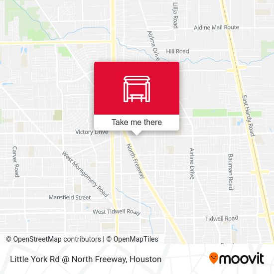 Little York Rd @ North Freeway map