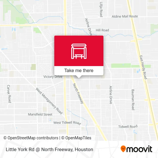 Little York Rd @ North Freeway map