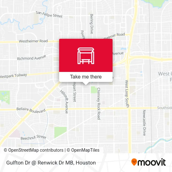 Gulfton Dr @ Renwick Dr MB map