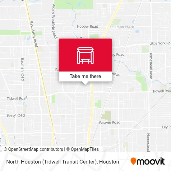 North Houston (Tidwell Transit Center) map