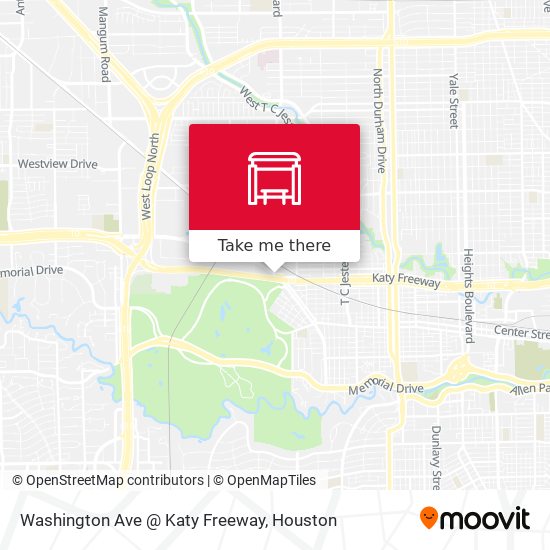 Mapa de Washington Ave @ Katy Freeway