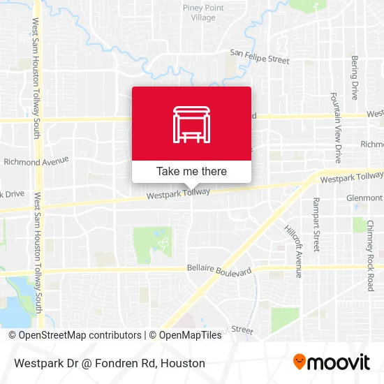 Mapa de Westpark Dr @ Fondren Rd