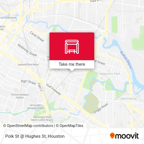 Polk St @ Hughes St map