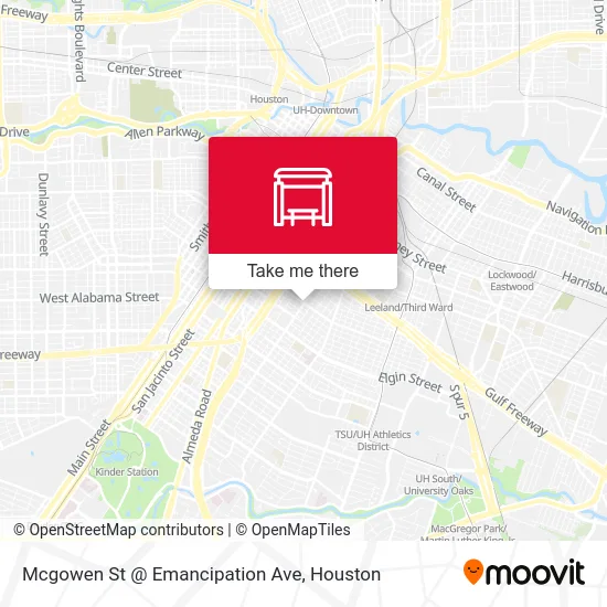 Mcgowen St @ Emancipation Ave map