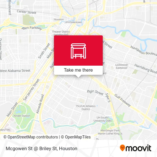 Mcgowen St @ Briley St map