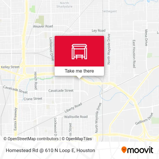 Mapa de Homestead Rd @ 610 N Loop E
