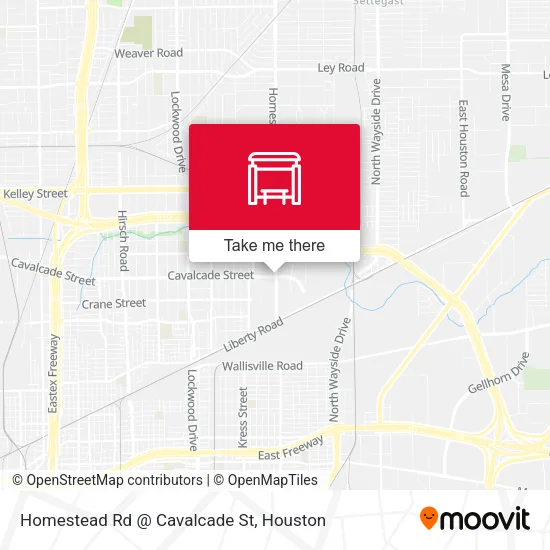 Homestead Rd @ Cavalcade St map