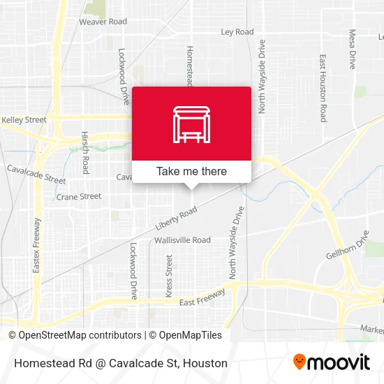 Homestead Rd @ Cavalcade St map