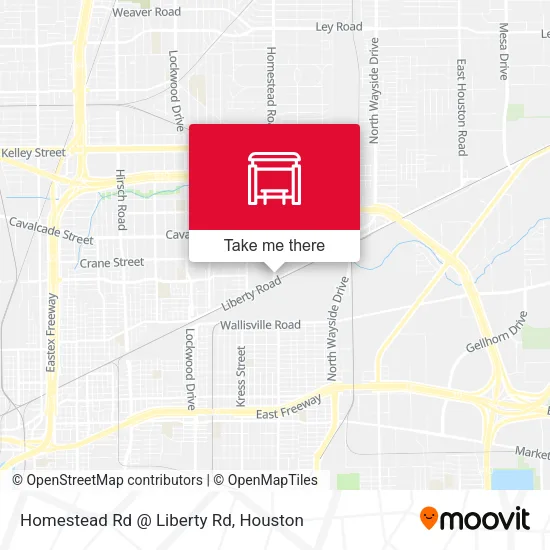 Homestead Rd @ Liberty Rd map