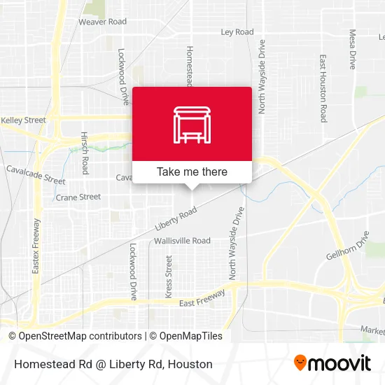 Homestead Rd @ Liberty Rd map