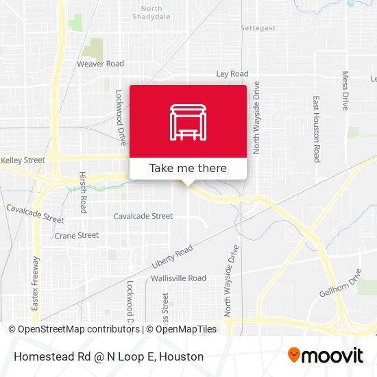 Homestead Rd @ N Loop E map