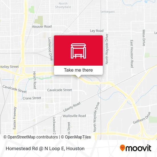 Mapa de Homestead Rd @ N Loop E