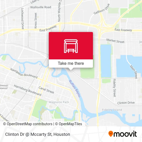 Clinton Dr @ Mccarty St map