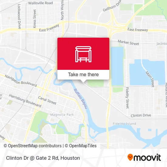 Clinton Dr @ Gate 2 Rd map