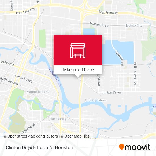 Clinton Dr @ E Loop N map