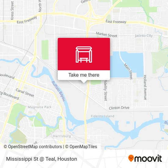 Mississippi St @ Teal map