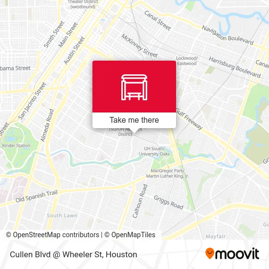 Cullen Blvd @ Wheeler St map